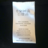 Minnie Rose Cashmere Long and Lean V-Neck Sweater Black Size Extra Small NEW