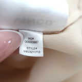 Vince Short Sleeve Shirred Satin Blouse Champagne Silk Size Small