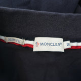 Moncler Maglia Polo Manica Corta Logo Polo Shirt Navy Size Medium