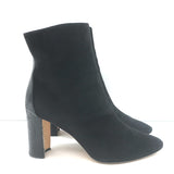 Manolo Blahnik Rosie Ankle Boots Black Leather & Suede Size 35.5
