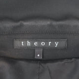 Theory Gabe Blazer Black Stretch Wool Size 4 One-Button Jacket