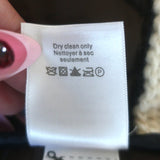 Veronica Beard Barrows Knit-Sleeve Quilted Jacket Navy/Cream Size Extra Small