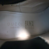 Gucci Trip Jewel-Strap Chelsea Boots Black Polished Leather Size 36.5