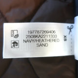 Veronica Beard Barrows Knit-Sleeve Quilted Jacket Navy/Cream Size Extra Small