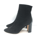 Manolo Blahnik Rosie Ankle Boots Black Leather & Suede Size 35.5