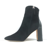 Manolo Blahnik Rosie Ankle Boots Black Leather & Suede Size 35.5