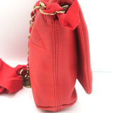 Lanvin Happy Mini Pop Crossbody Bag Red Quilted Leather