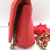 Lanvin Happy Mini Pop Crossbody Bag Red Quilted Leather