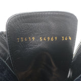 Gianvito Rossi Mason Zip-Front Platform Ankle Boots Black Suede Size 36.5 NEW