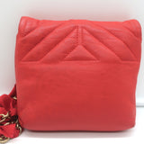 Lanvin Happy Mini Pop Crossbody Bag Red Quilted Leather