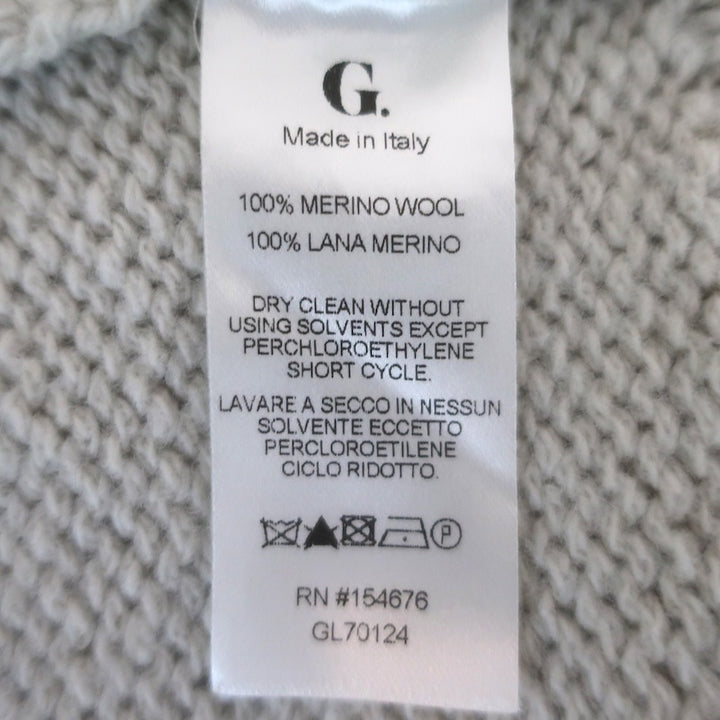 G. Label by goop Meg Argyle Oversize Sweater Oatmeal/Gray Wool Size Medium