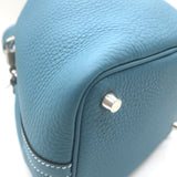 Hermes Picotin Lock 18 Bag Blue Jean Taurillon Clemence Leather NEW