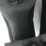 Gianvito Rossi Mason Zip-Front Platform Ankle Boots Black Suede Size 36.5 NEW