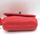 Lanvin Happy Mini Pop Crossbody Bag Red Quilted Leather