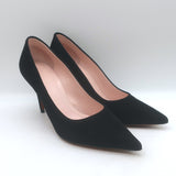 Celine Pointed Toe Pumps Black Suede Size 36
