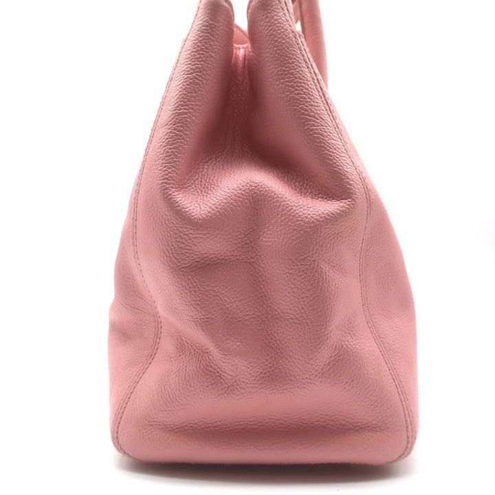 Chanel 2004 Cerf Executive Tote Pink Caviar Leather Large Shoulder Bag