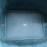 Hermes Picotin Lock 18 Bag Blue Jean Taurillon Clemence Leather NEW