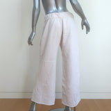 James Perse Wide Leg Cropped Sweatpants Cream Size 3