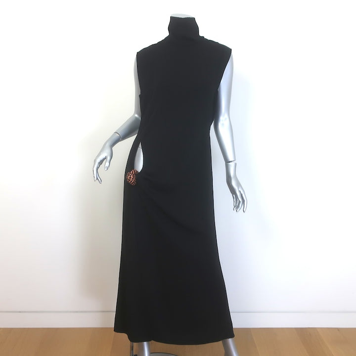 Johanna Ortiz Feminine Forces Cutout Ankle Dress Black Size 8