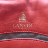Lanvin Happy Mini Pop Crossbody Bag Red Quilted Leather