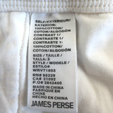 James Perse Wide Leg Cropped Sweatpants Cream Size 3