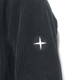 Stone Island Corduroy Long Sleeve Shirt Black Size Large