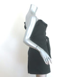 Alexander Wang Deconstructed Tie-Front Mini Tuxedo Dress Black Size 4 NEW