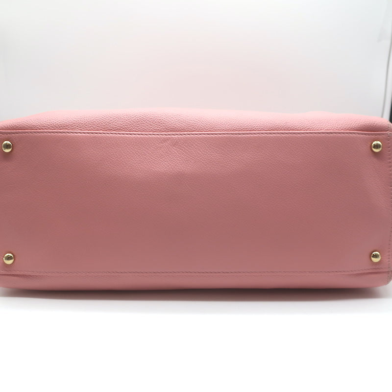 Chanel 2004 Cerf Executive Tote Pink Caviar Leather Large Shoulder Bag