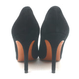 Celine Pointed Toe Pumps Black Suede Size 36
