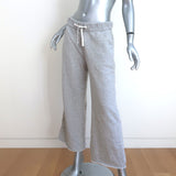 James Perse Wide Leg Cropped Sweatpants Heather Gray Size 3
