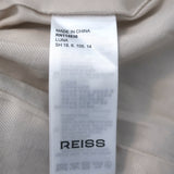 Reiss Luna Cropped Tweed Jacket Brown Wool-Blend Size US 4