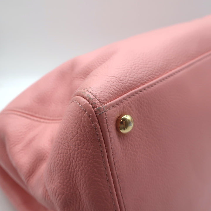Chanel 2004 Cerf Executive Tote Pink Caviar Leather Large Shoulder Bag