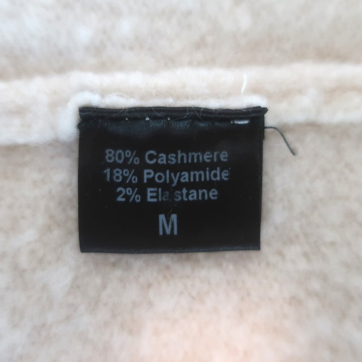Jenni Kayne Striped Duster Cardigan Cream/Gray Cashmere-Blend Size Medium