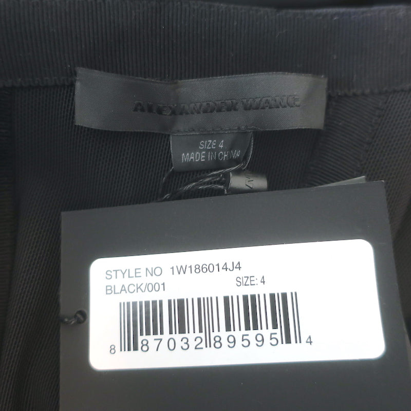 Alexander Wang Deconstructed Tie-Front Mini Tuxedo Dress Black Size 4 NEW