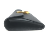 Hermes Maillon Chaine d'Ancre Wallet to Go Black Epsom Leather Gold Hardware NEW