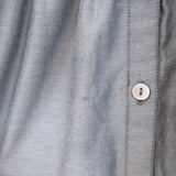 Brochu Walker The Havana Puff Sleeve Tiered Midi Dress Gray Chambray Size Small