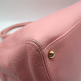 Chanel 2004 Cerf Executive Tote Pink Caviar Leather Large Shoulder Bag