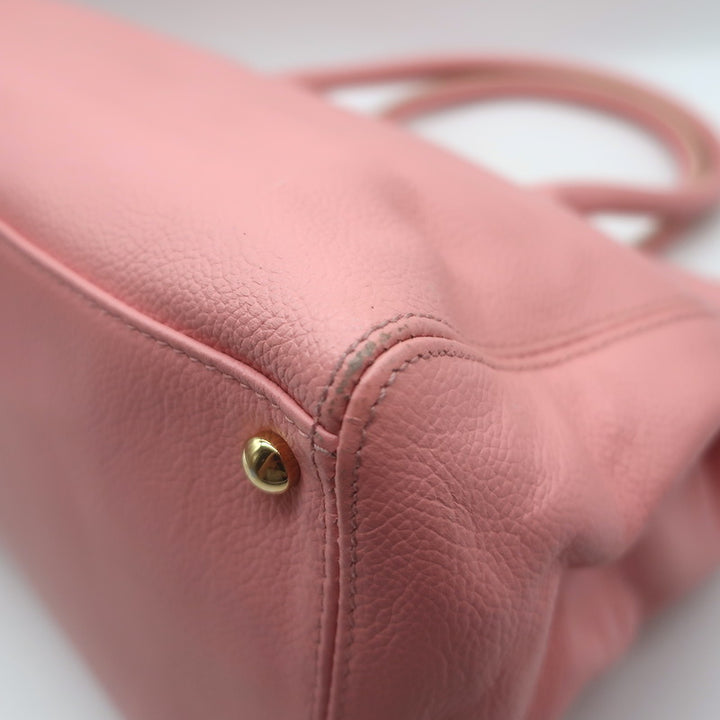 Chanel 2004 Cerf Executive Tote Pink Caviar Leather Large Shoulder Bag