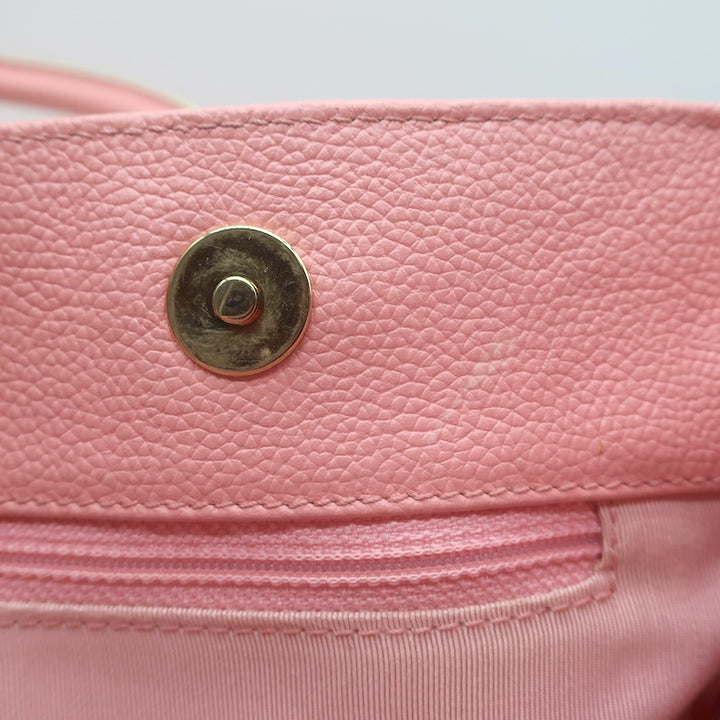 Chanel 2004 Cerf Executive Tote Pink Caviar Leather Large Shoulder Bag