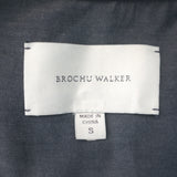 Brochu Walker The Havana Puff Sleeve Tiered Midi Dress Gray Chambray Size Small