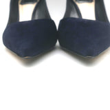 Christian Dior Songe Pointed Toe Pumps Navy Suede Size 36