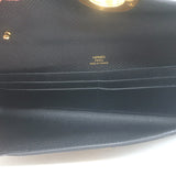 Hermes Maillon Chaine d'Ancre Wallet to Go Black Epsom Leather Gold Hardware NEW