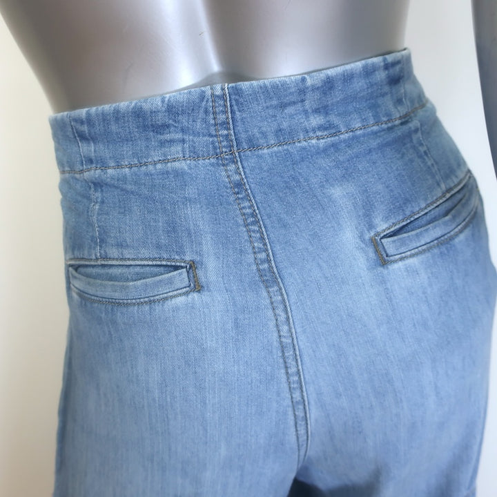 TWP Lulu Wide Leg Jeans Blue Vintage Wash Cotton Size 24