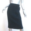 Chanel Ribbed Knit Pencil Skirt Navy Size 36