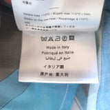 Emilio Pucci Marmo Button Down Shirt Blue Printed Cotton Size 38 Long Sleeve Top