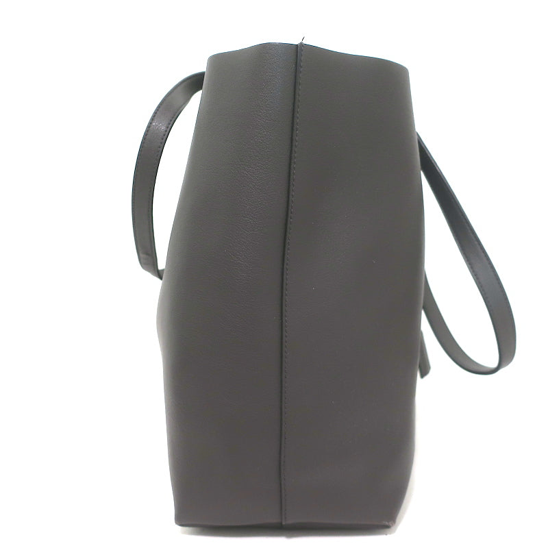 Saint Laurent Shopping Tote Dark Gray Leather Large Shoulder Bag