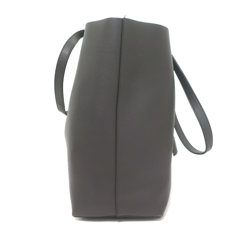 Saint Laurent Shopping Tote Dark Gray Leather Large Shoulder Bag