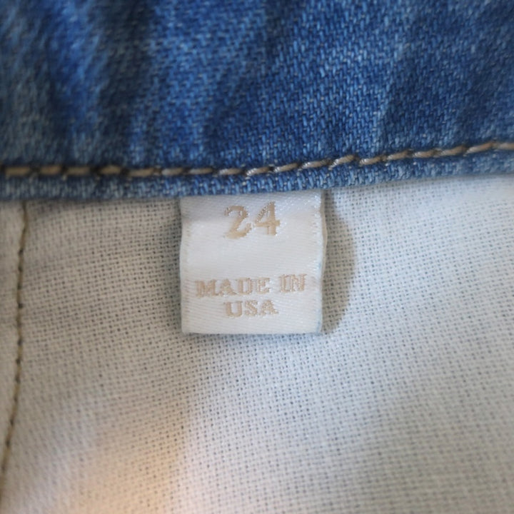 TWP Lulu Wide Leg Jeans Blue Vintage Wash Cotton Size 24