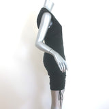 T by Alexander Wang High Twist Side-Tie Mini Dress Black Size Extra Small NEW