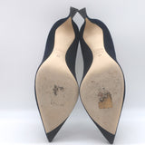Christian Dior Songe Pointed Toe Pumps Navy Suede Size 36